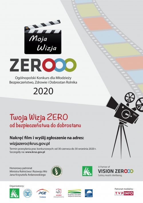 II Ogólnopolski Konkurs dla Młodzieży „Moja Wizja Zero" - Plakat informacyjny