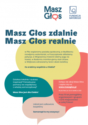 Masz głos - plakat informacyjny