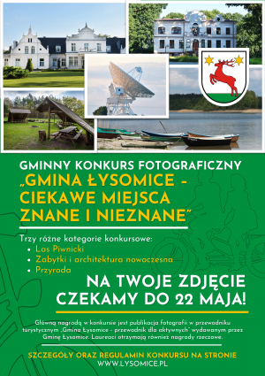 Plakat dot. gminnego konkursu fotograficznego