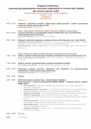 Zaproszenie i program konferencji