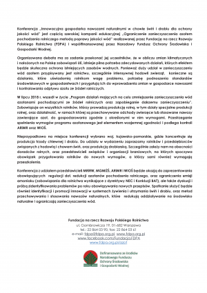 Zaproszenie i program konferencji