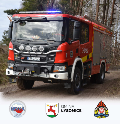 Uroczyste przyjęcie nowego pojazdu pożarniczego w OSP Kamionki Duże