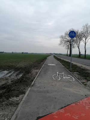 Rozbudowa drogi powiatowej nr 2021C poprzez wybudowanie drogi rowerowej na odcinku Ostaszewo – Wytrębowice – Kowróz