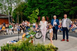 Otwarcie terenu przy łysomickiej Galerii Spotkań