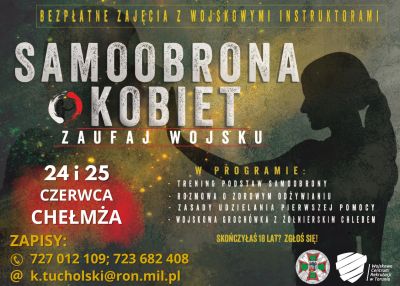 „Samoobrona kobiet - zaufaj wojsku” - ruszają zapisy na bezpłatne treningi!