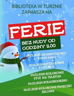 Program ferii zimowych w Bibliotece