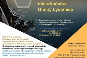 Plakat z informacjami dotyczącymi projektu