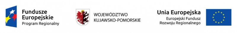 Logo Unii Europejskiej i herb województwa kujawsko-pomorskiego