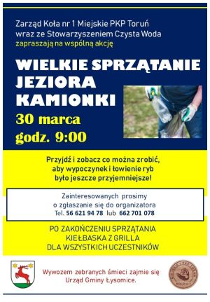 Sprzątanie Terenu wokół jeziora
