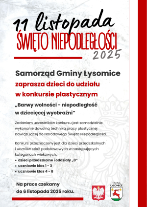Konkurs plastyczny „Barwy wolności - niepodległość w dziecięcej wyobraźni”