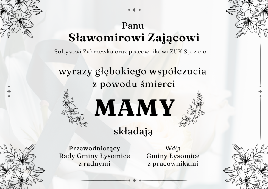 Wyrazy głębokiego współczucia