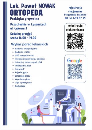 Plakat ortopeda Nowak