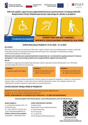 Dyrektywa EAA bez tajemnic - wsparcie szkoleniowo-doradcze dla firm