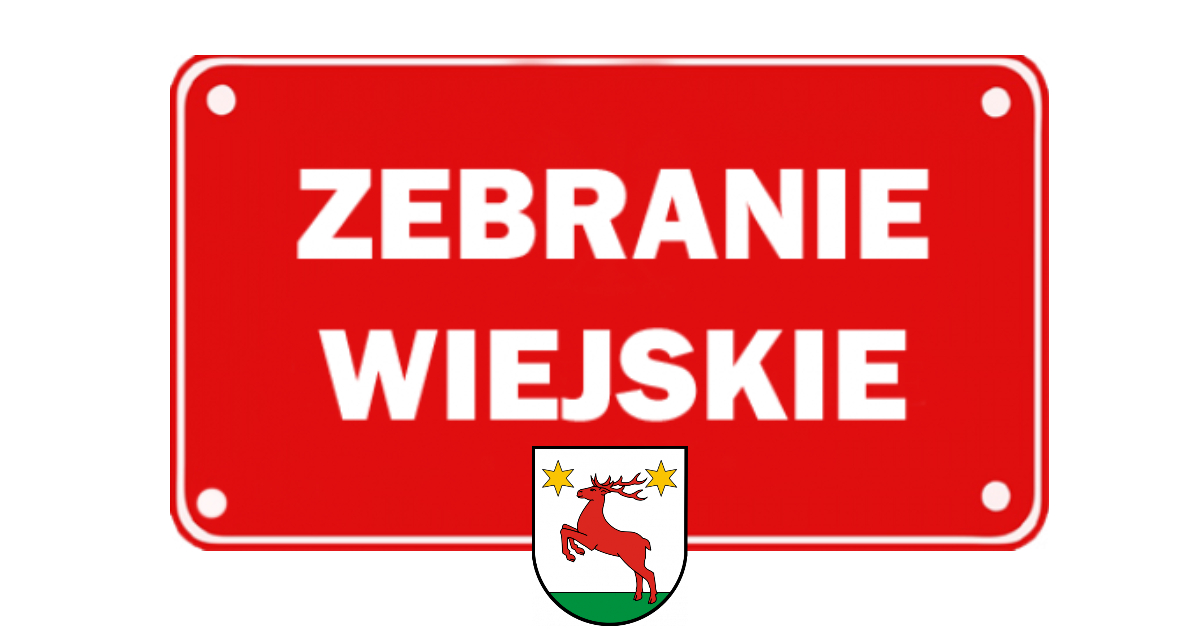 Zebranie wiejskie w miejscowości Gostkowo- odwołane