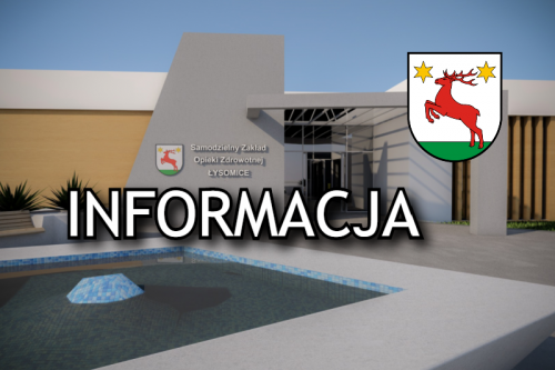 Informacja dot. wynajmu pomieszczeń w SPZOZ w Łysomicach